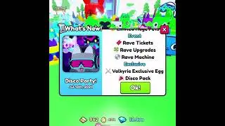 Roblox Pet Simulator 99 Disco Party Update #shorts