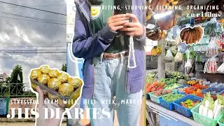 yara film 03: jhs diaries, studying, exam week, making reviewers | zzz...