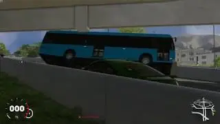 The Crew 2 when bridge is too low for bus.
