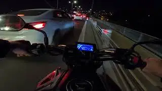 İSTANBUL TRAFİKTE GECE GAZLAMA #6 / Honda CB250R 2020 ve HERO XPULSE 200 2024
