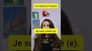 5 ways to say I'm tired in French - learn French the easy way. 🇫🇷🥐📚