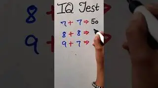 iQ Test #simplifiedstudyofficial #maths #shorts #iqtest #viral