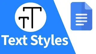 How to create default text styles in Google Docs