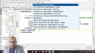71 Android Kotlin  Navigation Drawer App   create 2 layout resource files, set style wit no action b