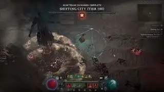 Blood Lance Necro vs Nightmare 100 Dungeon Solo - Diablo IV (Season 1)