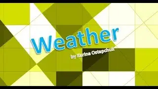 Weather vocabulary (phrases)