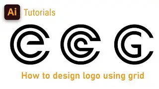 How to make logo grid system | logo design grid illustrator | Grid method | Adobe illustrator