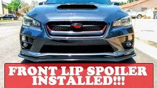 Front Lip Spoiler Install // 2015-2021 WRX STI // How to tutorial 2016 2017 2018 2019