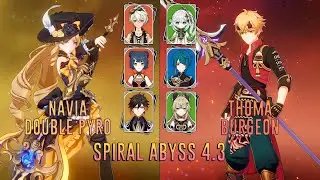 C0 Navia Double Pyro & C6 Thoma Burgeon | Spiral Abyss 4.3 Floor 12