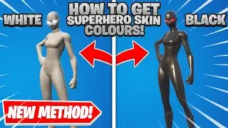 How To Get The FULL WHITE and BLACK SUPERHERO SKIN in Fortnite S8 (NEW METHOD)