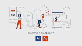 City Mobility (Illustrator & After Effects Tutorial / Breakdown)
