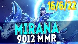 ТОПОВАЯ МИРАНА ОТ Sccc - 9000 MMR! | DOTA 2 TOP 1 MIRANA IN THE WORLD 9k MMR