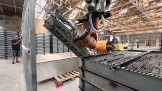 Concrete fence production line part 2  Vacuum gripper