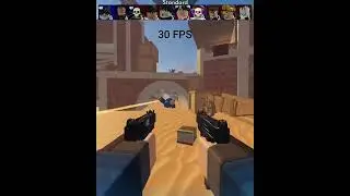 Roblox Arsenal 30 FPS and 60 FPS Compared |  30 FPS vs 60 FPS 