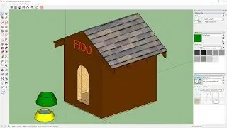 SketchUp - Modeling A Doghouse Tutorial