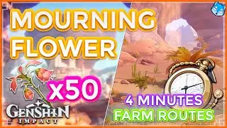 🌵 Mourning Flower Locations | ⚜️ Fast and Efficient Farming Route | Kaveh Mats. 🏵️【Genshin Impact】