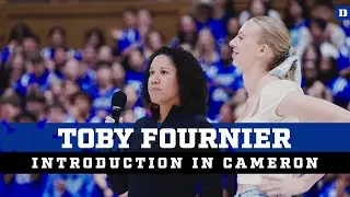 Toby Fournier Introduction to Crowd at Cameron Indoor Stadium