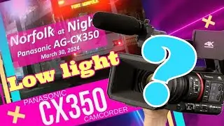 Do Camcorders Suck in Lowlight? Panasonic CX350 at night in Norfolk, VA.
