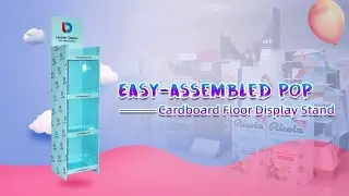 Easy-assembled POP Cardboard Floor Display Stand