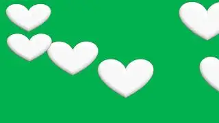 heart Green Screen│Motion Graphic Transitions│Green Screen│OBS