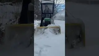 John Deere 44 inch blower in action