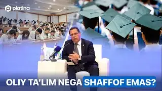 Oliy ta'lim nega shaffof emas – vazir Kongratbay Sharipov javob berdi