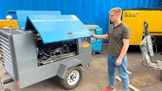 Обслуживание дизельного компрессора CrossAir Borey55-7F