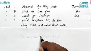 [#1] Petty Cash Book Class 11 | simple cash book | format | Ordinary & Imprest System | Kauserwise