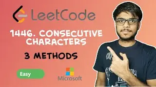 LeetCode - 1446. Consecutive Characters | Day 13 December Challenge