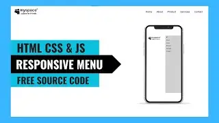 How to Create Responsive Navigation Bar using HTML and CSS | Navigation Bar With HTML CSS And JS