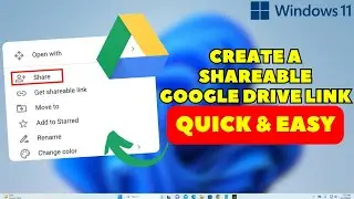 How to Create Google Drive Link to Share Files | Create Shareable Folder