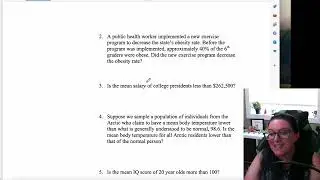 Steps of a Hypothesis Test