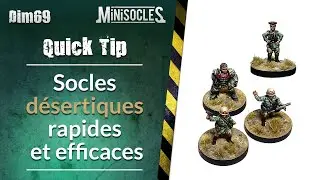 Peinture sur figurines [TUTO] : Socles désertiques rapides et efficaces