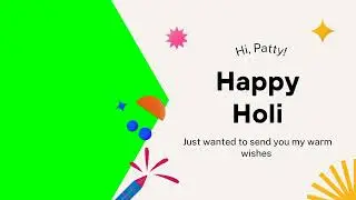 Happy Holi 🎨 Green Screen Video Templates | The Green Visuals
