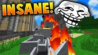 MINECARTS THAT KILL PLAYERS!?! THIS WAS HILARIOUS... (Minecraft Trolling)