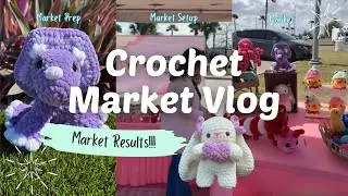 Crochet Market Prep, Yarn Haul, Market Vlog, and Market Results!!! 🎀 💕