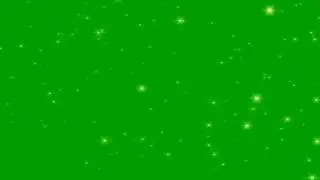 4K Glitter Star Free Green Screen Effect