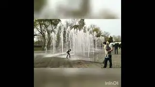 Омск 30.04.2022 Прогулка в парке 30 лет. Светомузыкальный фонтан