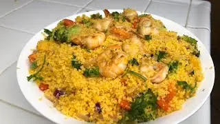 How To Make Shrimps Couscous And Vegetables