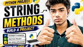 Create a small python project | using string methods | code with sandeep