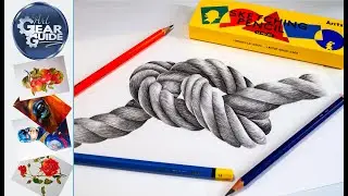 Graphite Art Using Arrtx Sketching Pencils, Graphite Rope Artwork