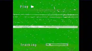 Real VCR VHS Static Glitch (FLASHING LIGHT WARNING) Green Screen Chroma Key 4:3 Analog Video Tape