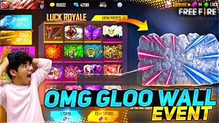 I Got 10+ Gloo Wall Skins From New Event || Wasting 10000 Diamonds 💎 In My Account - Free Fire