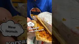 KFC Korean Tangy Roll 🌯 #new #foodreview #friedchicken #7up #foodshorts