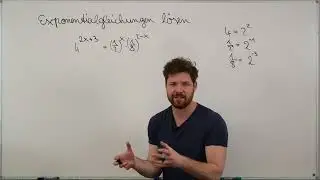 Exponentialgleichung mit Brüchen. Potenzgesetze für Exponenten und Basen. Mathe einfach verstehen.