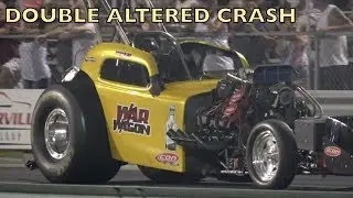 Double Fuel Altered Crash! Night of Fire 2018