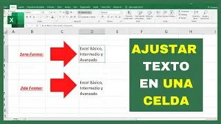 🔴Cómo Escribir VARIAS LINEAS en UNA CELDA en Excel (Ajustar texto en una celda) 😱2 formas😱