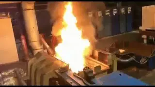 Посадка деталей в печь, закалка  НКМЗ Краматорск