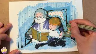 Povestea noastra - [DESENE DE COLORAT]  Cufarul cu basme si povesti in limba romana