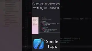 Xcode Tips #2 - Generate code when working with a class